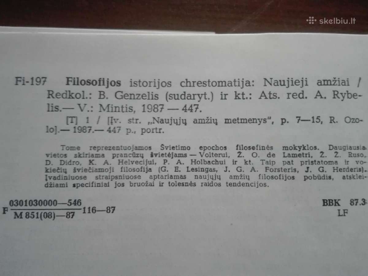 128. Filosofijos Istorijos Chrestomatija Naujieji - nuotraukos Nr. 3