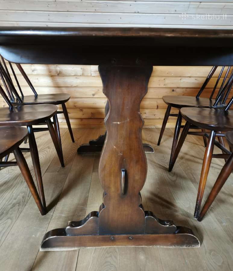 Ercol Mid Century valgomojo komplektas - nuotraukos Nr. 10