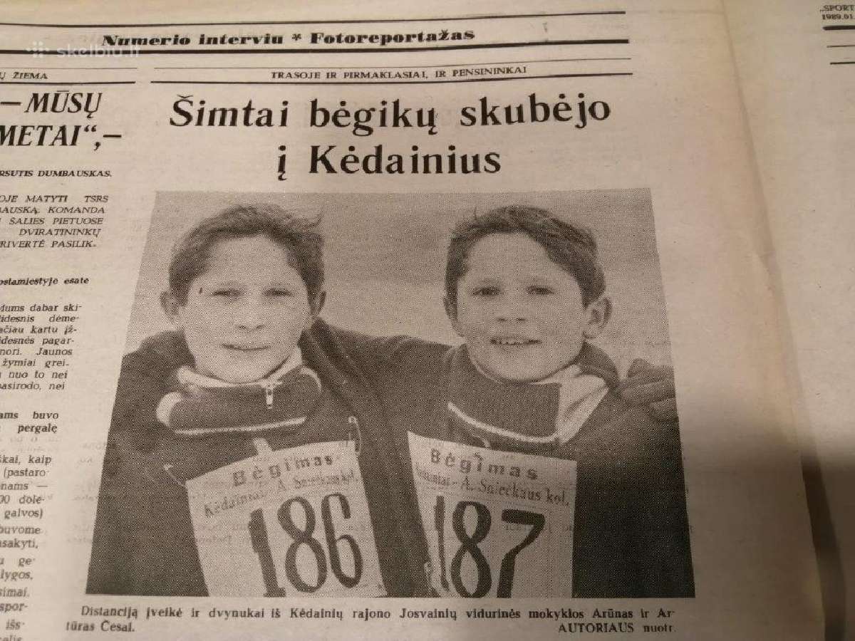 Laikraštis Sportas 1989 metai - nuotraukos Nr. 10