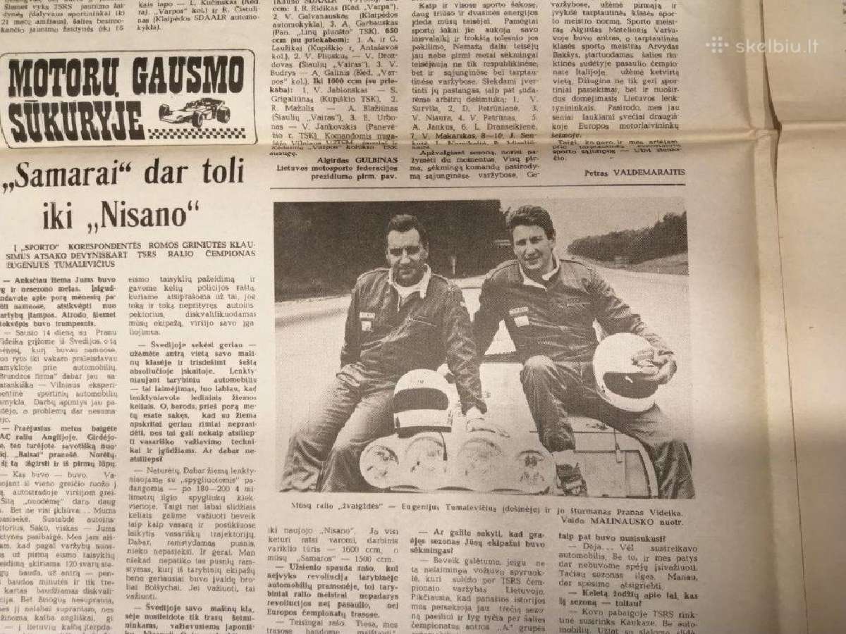 Laikraštis Sportas 1989 metai - nuotraukos Nr. 13