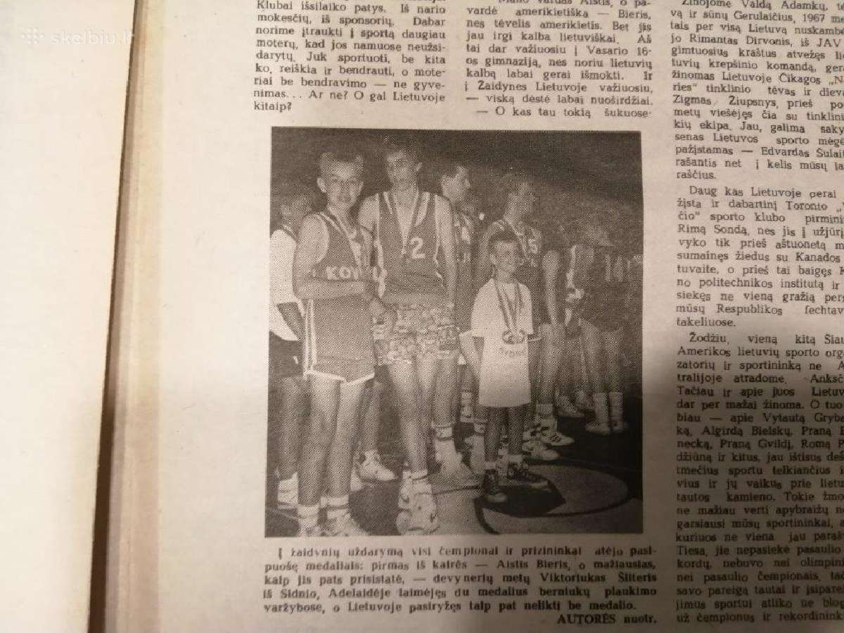 Laikraštis Sportas 1989 metai - nuotraukos Nr. 15