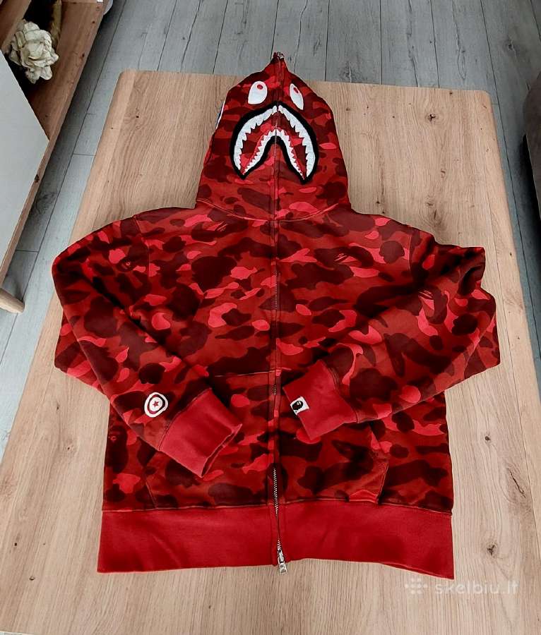Raudonas Bape Full zip up