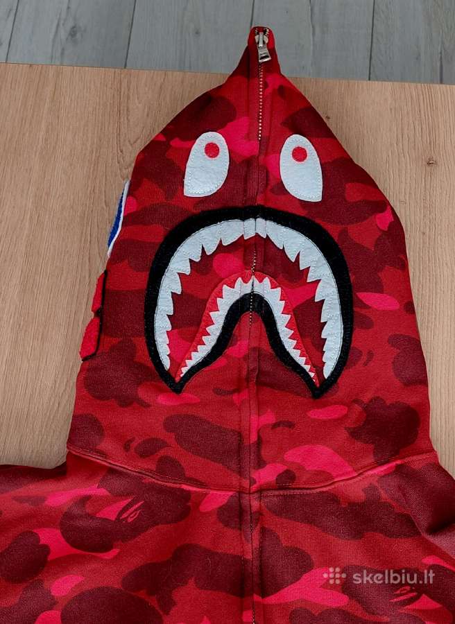 Raudonas Bape Full zip up - nuotraukos Nr. 2