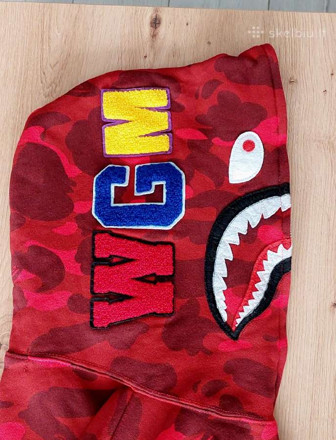 Raudonas Bape Full zip up - nuotraukos Nr. 4