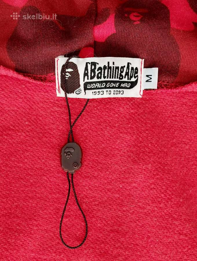 Raudonas Bape Full zip up - nuotraukos Nr. 5