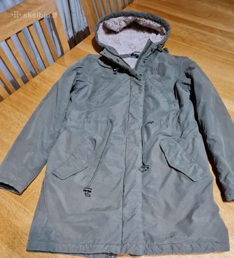 Chaki spalvos parka Xs dydis rudeniui / pavasariui