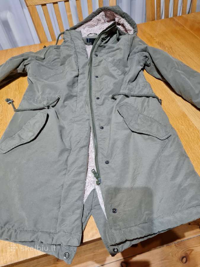 Chaki spalvos parka Xs dydis rudeniui / pavasariui - nuotraukos Nr. 2
