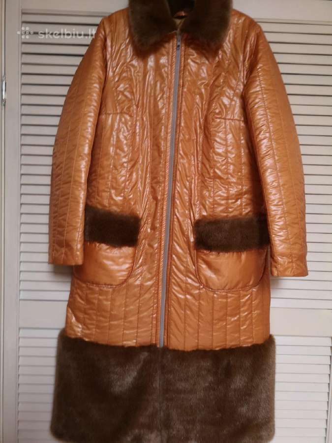 Naujas stilingas oranžinis paltas - nuotraukos Nr. 2