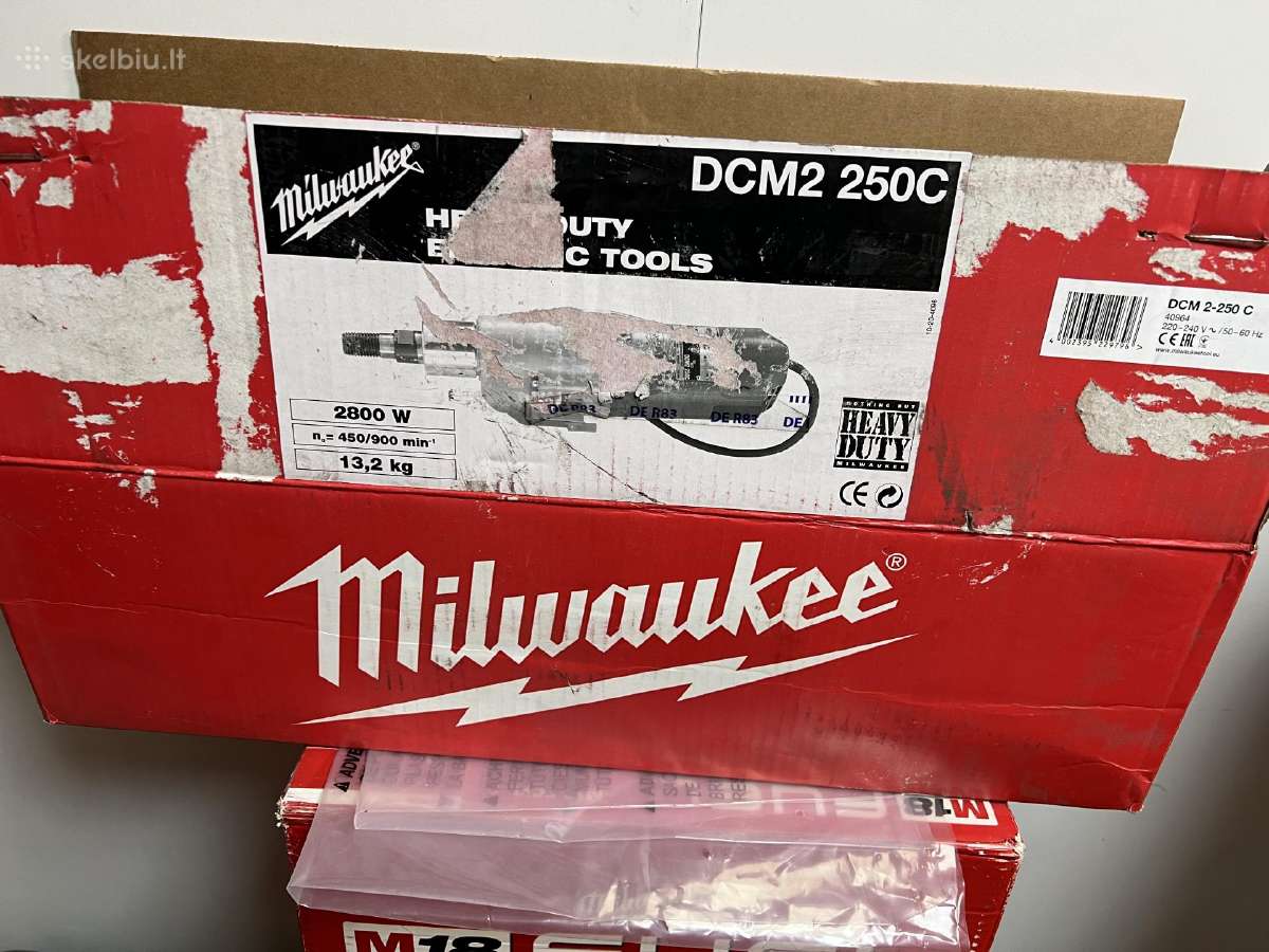 Deimantinis karūnų gręžtuvas Milwaukee Dcm2-250 C - nuotraukos Nr. 6