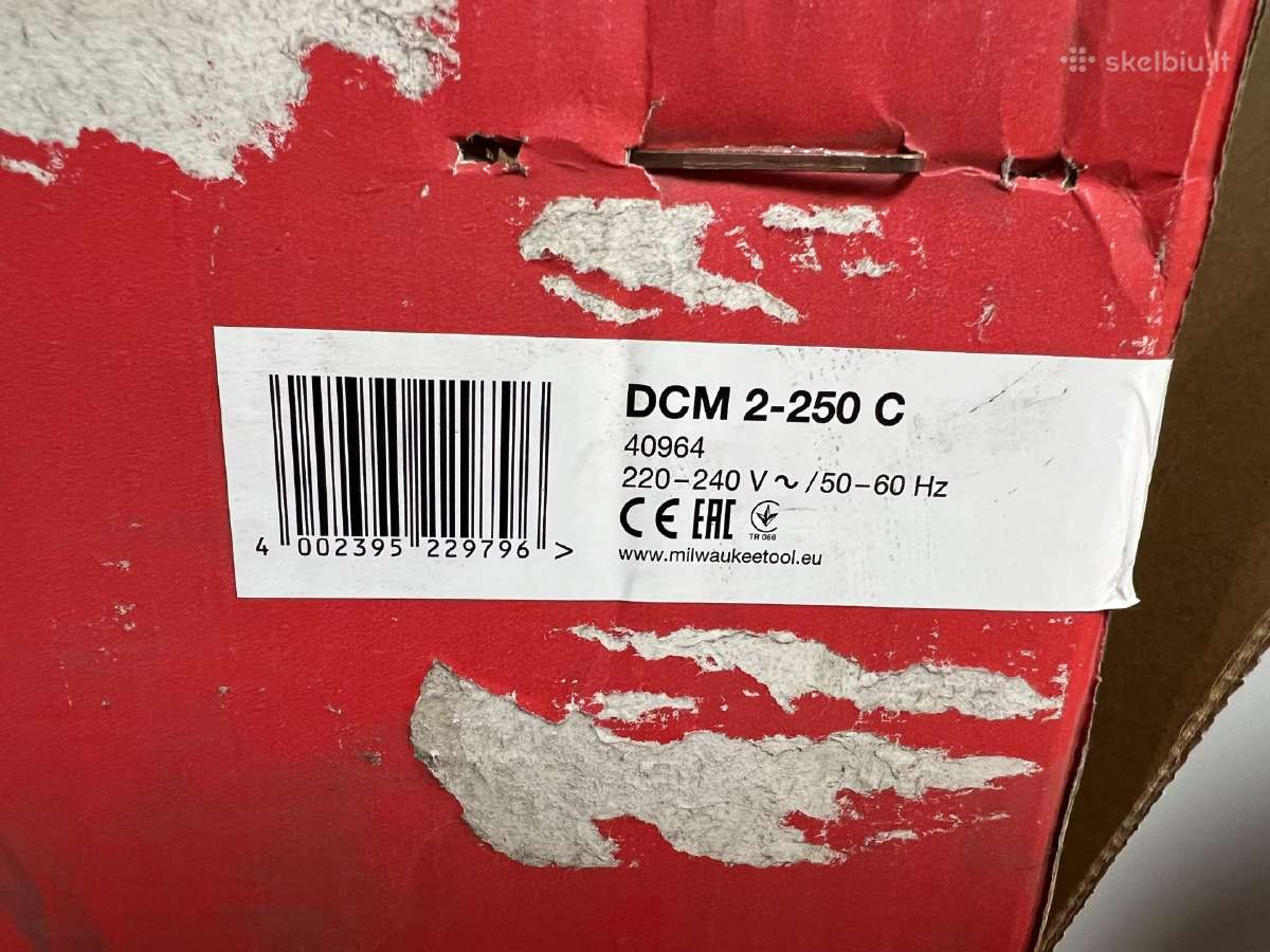 Deimantinis karūnų gręžtuvas Milwaukee Dcm2-250 C - nuotraukos Nr. 8