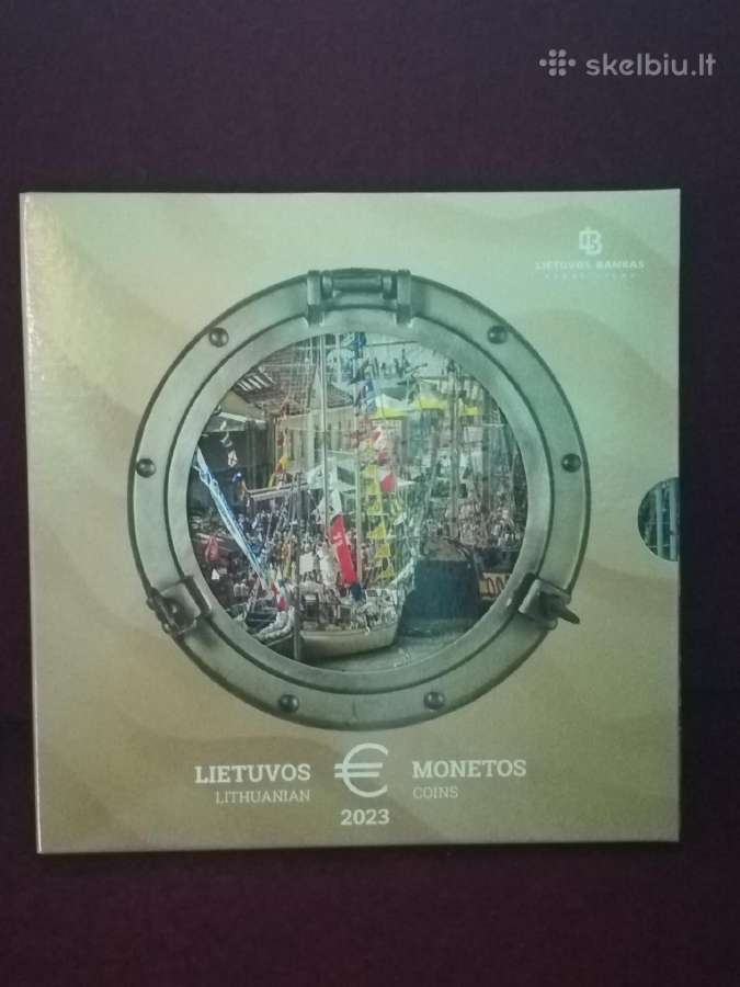 Euro ir lito monetų rinkiniai (Lietuviški, 6 vnt.) - nuotraukos Nr. 3