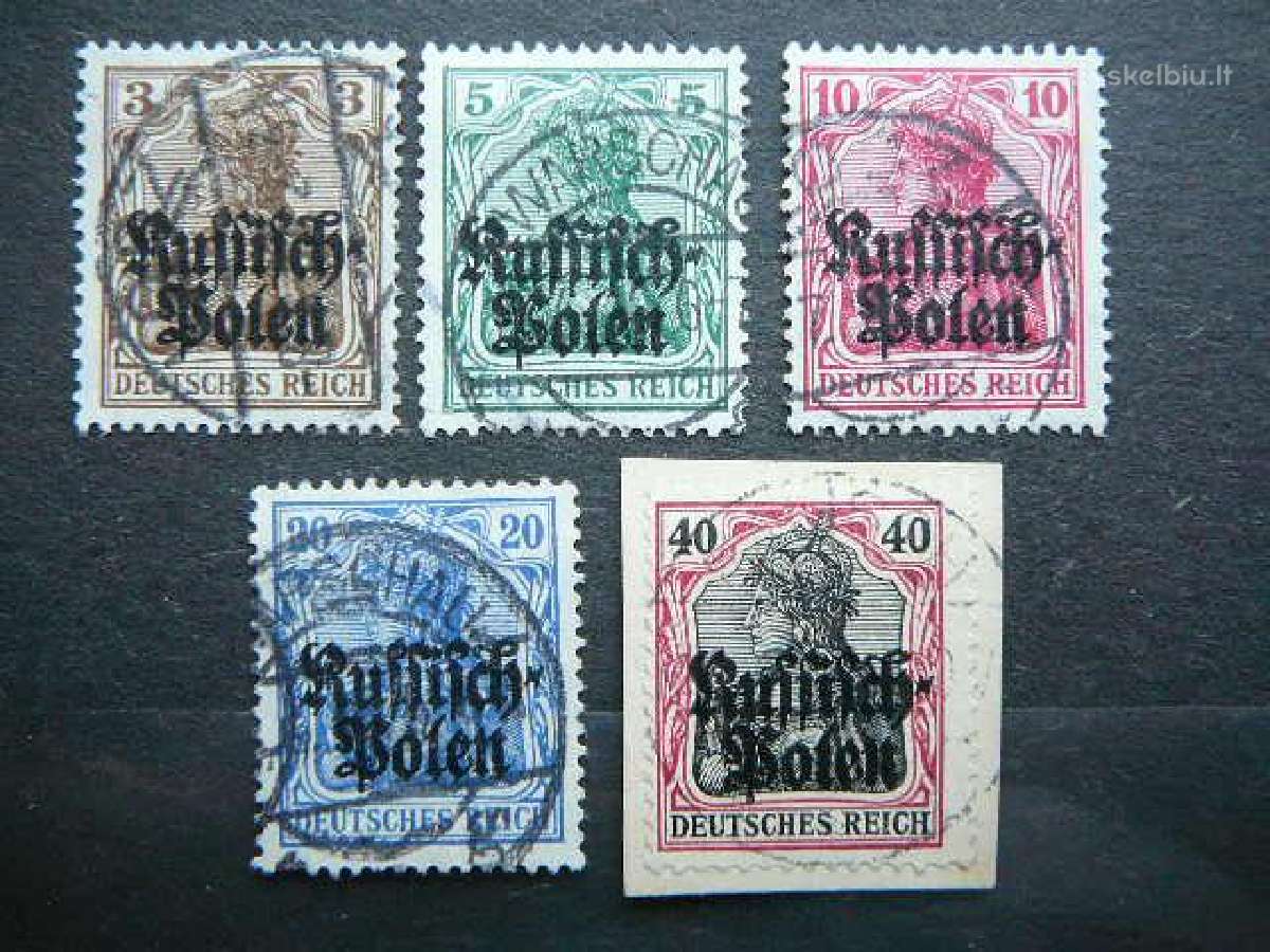 Standartai Vokietija Lenkija 1915 vkp1/5a