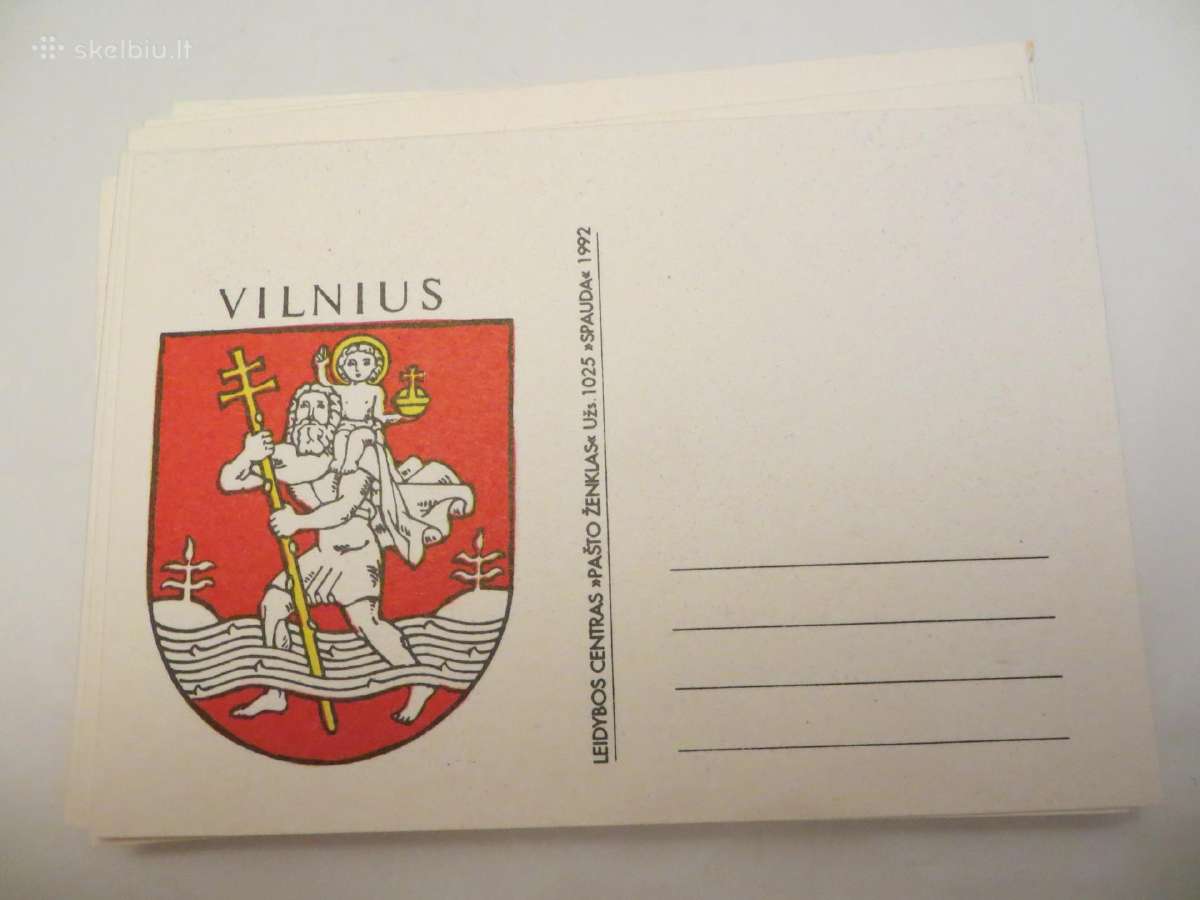 Vokai, atvirlaiškiai, 162 vnt. Lietuva (1