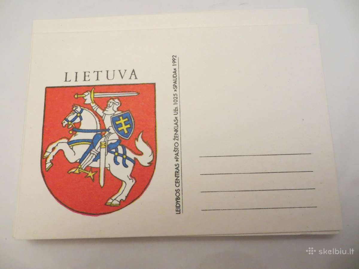 Vokai, atvirlaiškiai, 162 vnt. Lietuva (1 - nuotraukos Nr. 2