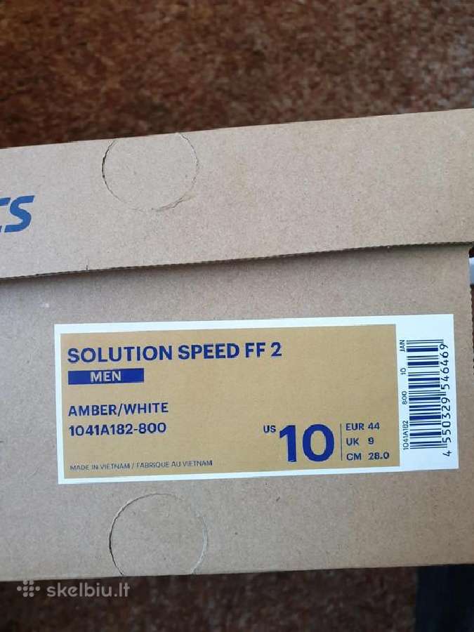 Asics Solution Speed Ff 2 Orange/blank 44 dydis - nuotraukos Nr. 6