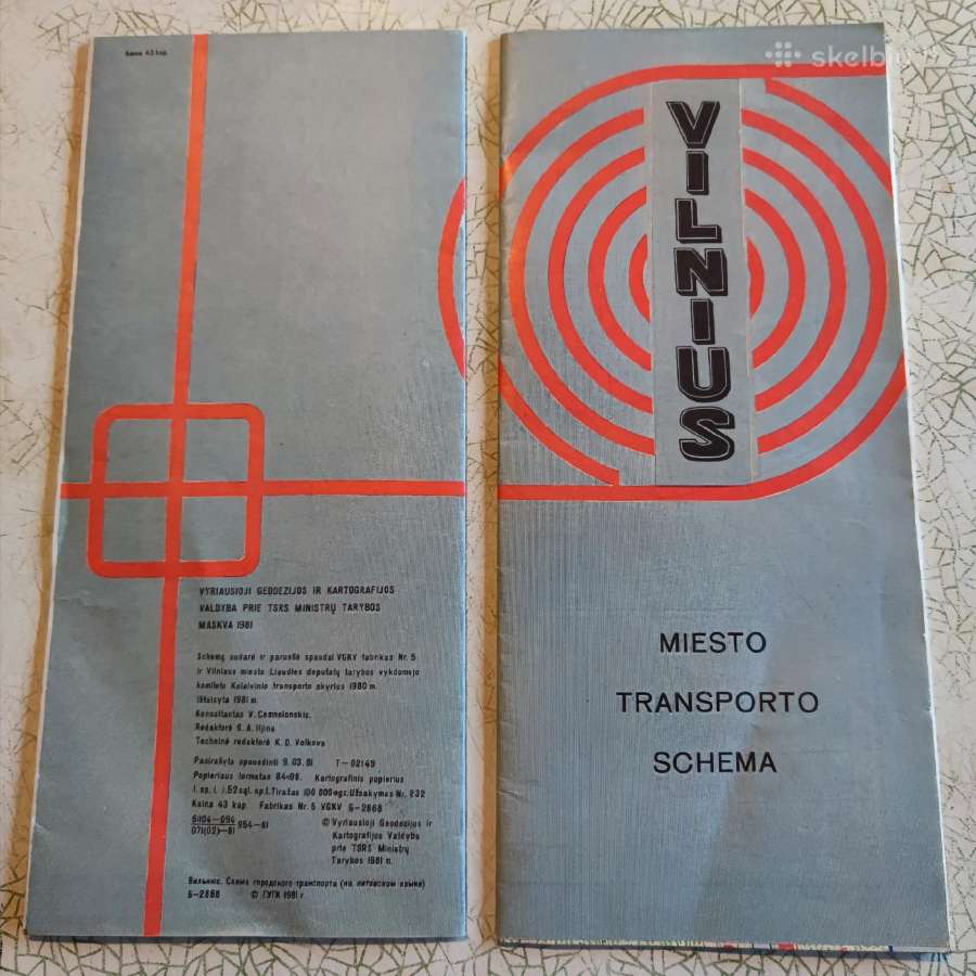 Senas Vilniaus miesto transporto schema