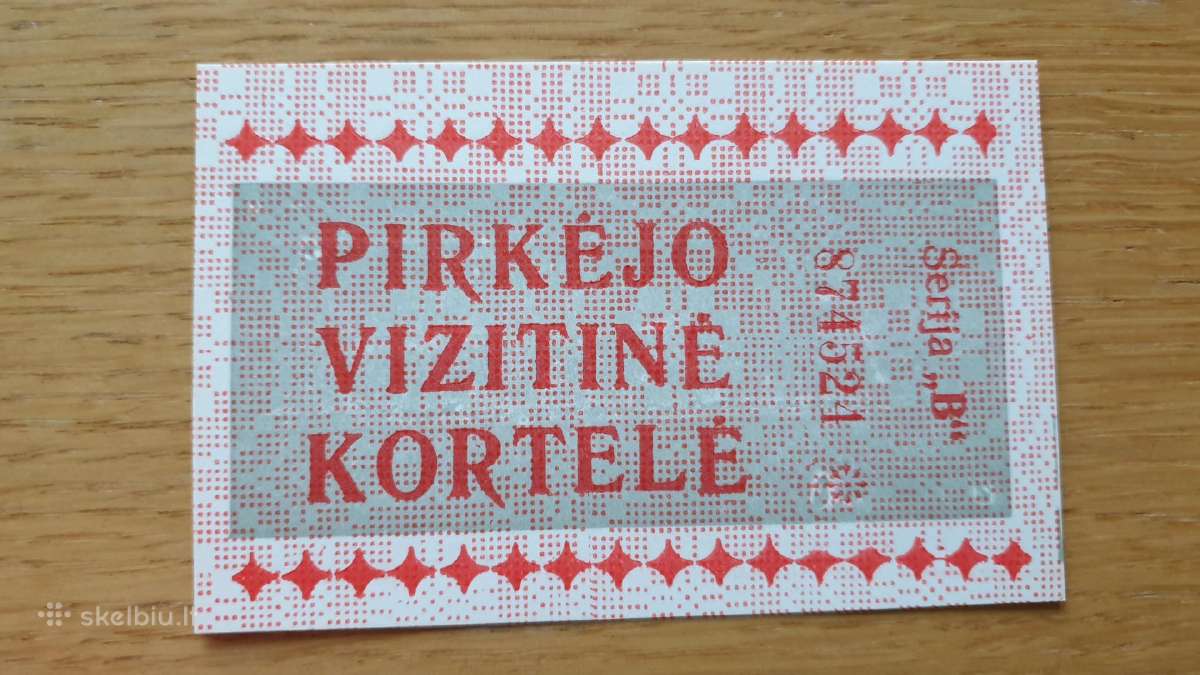 Pirkėjo vizitinė kortelė