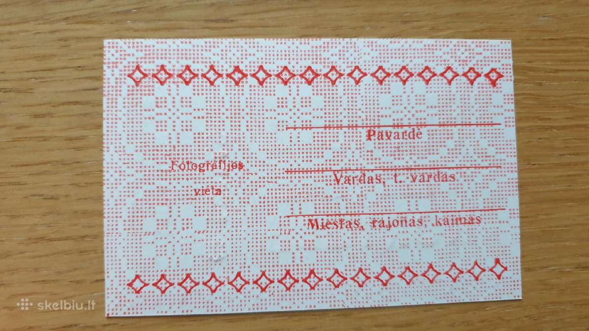 Pirkėjo vizitinė kortelė - nuotraukos Nr. 2
