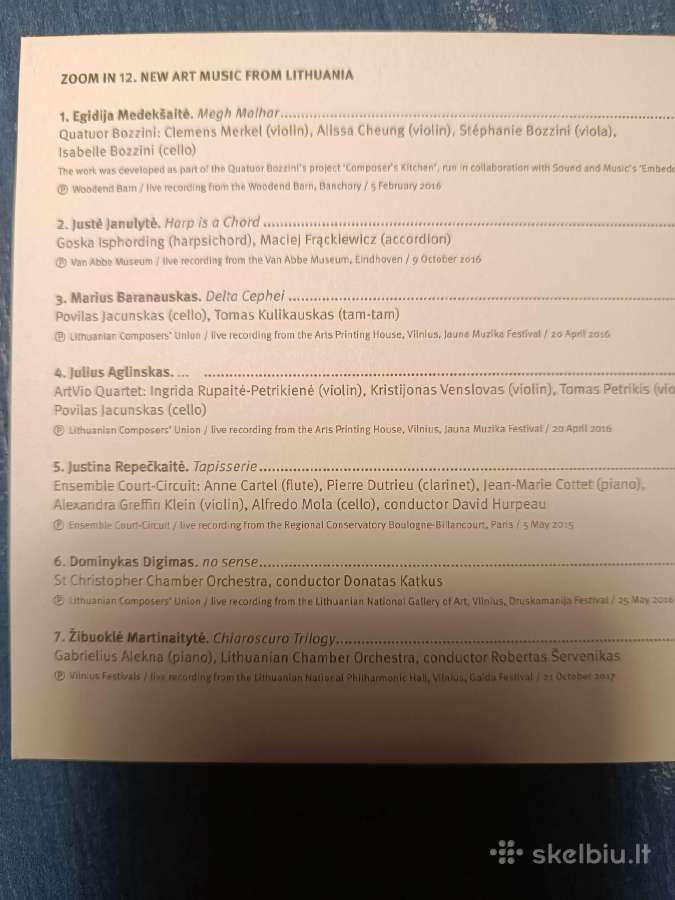 Lietuviškos muzikos retesni CD - nuotraukos Nr. 3