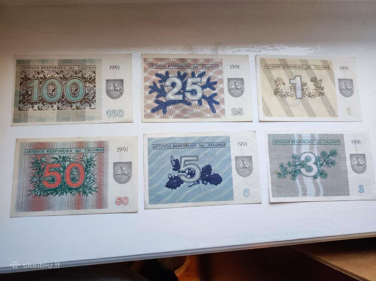 1991 Talonai be užrašo gero stovio