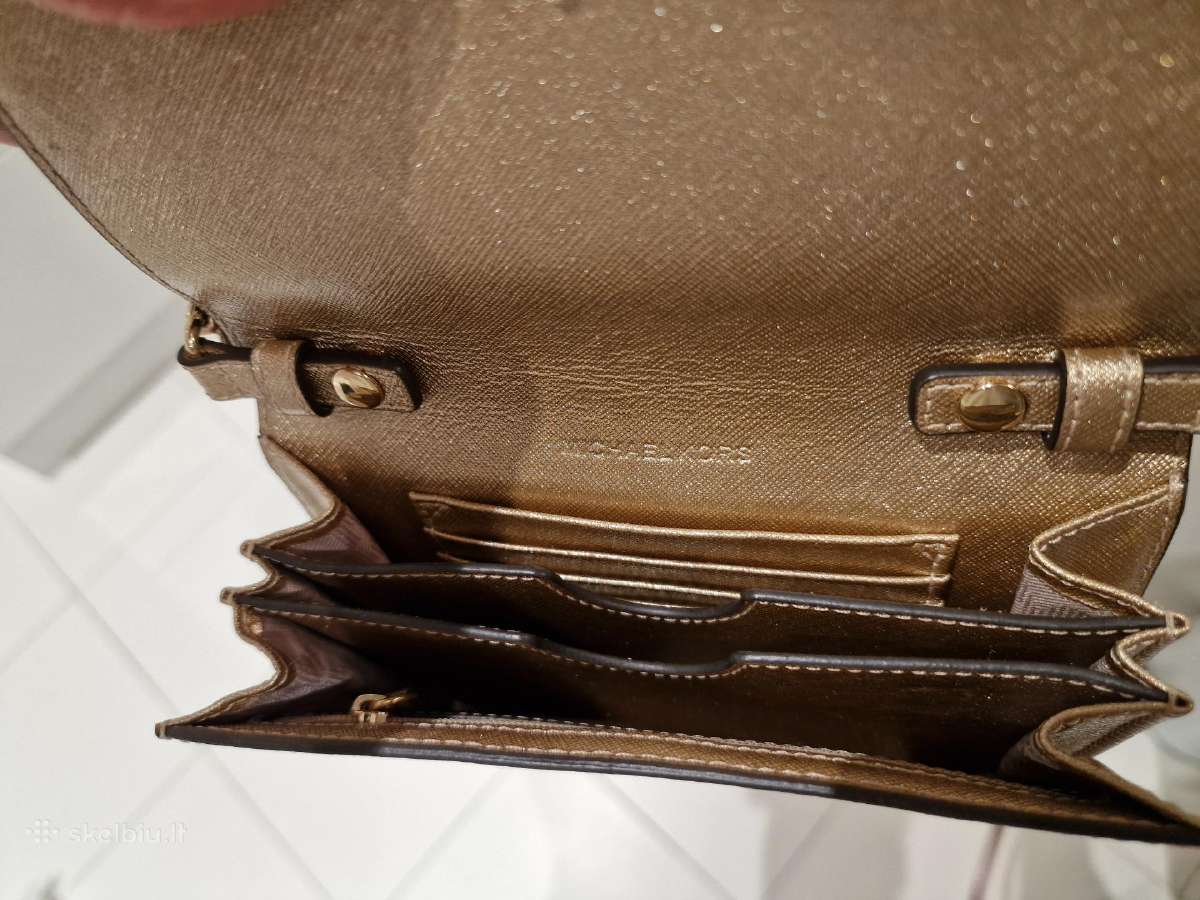 Michael Kors delninė-pinigibė, aukso spalvos - nuotraukos Nr. 6