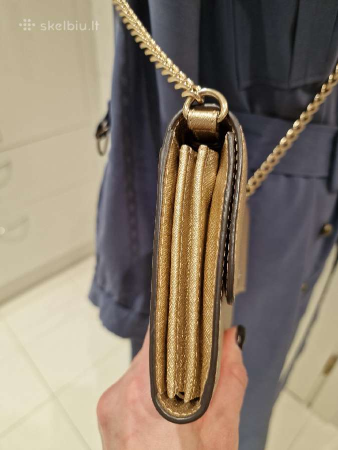 Michael Kors delninė-pinigibė, aukso spalvos - nuotraukos Nr. 12