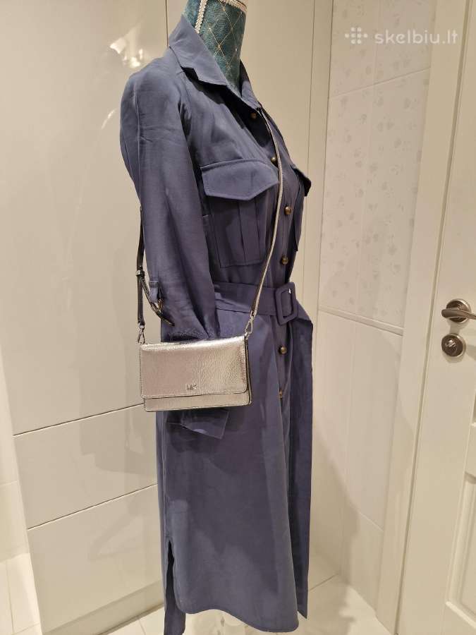 Michael Kors delninė-piniginė, sidabro spalvos, bl - nuotraukos Nr. 4