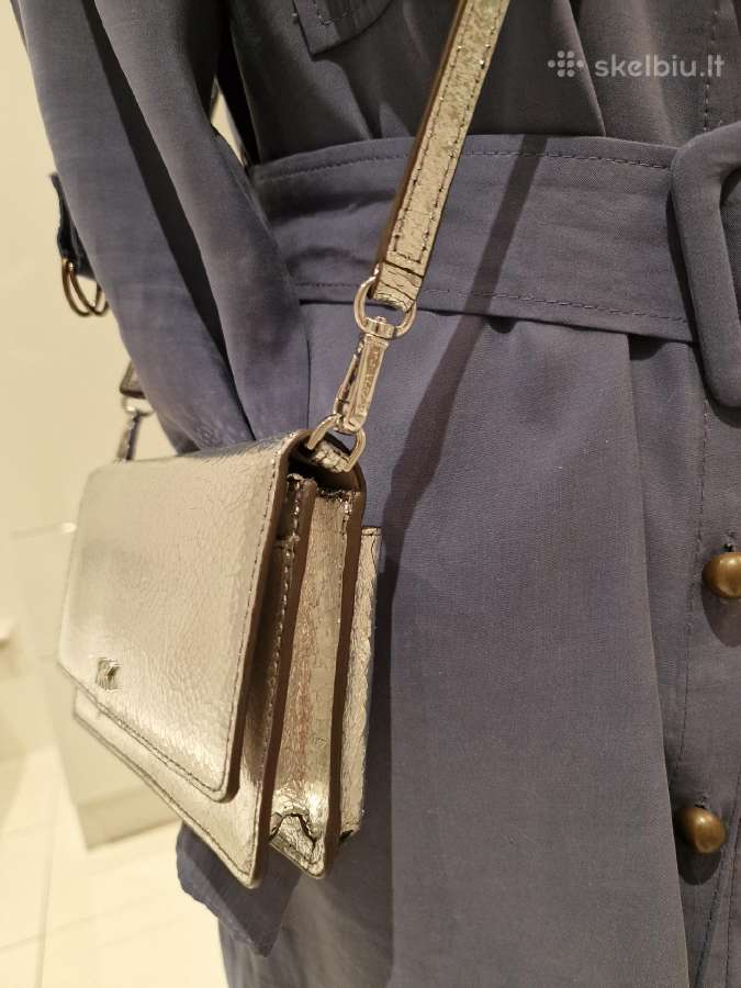 Michael Kors delninė-piniginė, sidabro spalvos, bl - nuotraukos Nr. 6