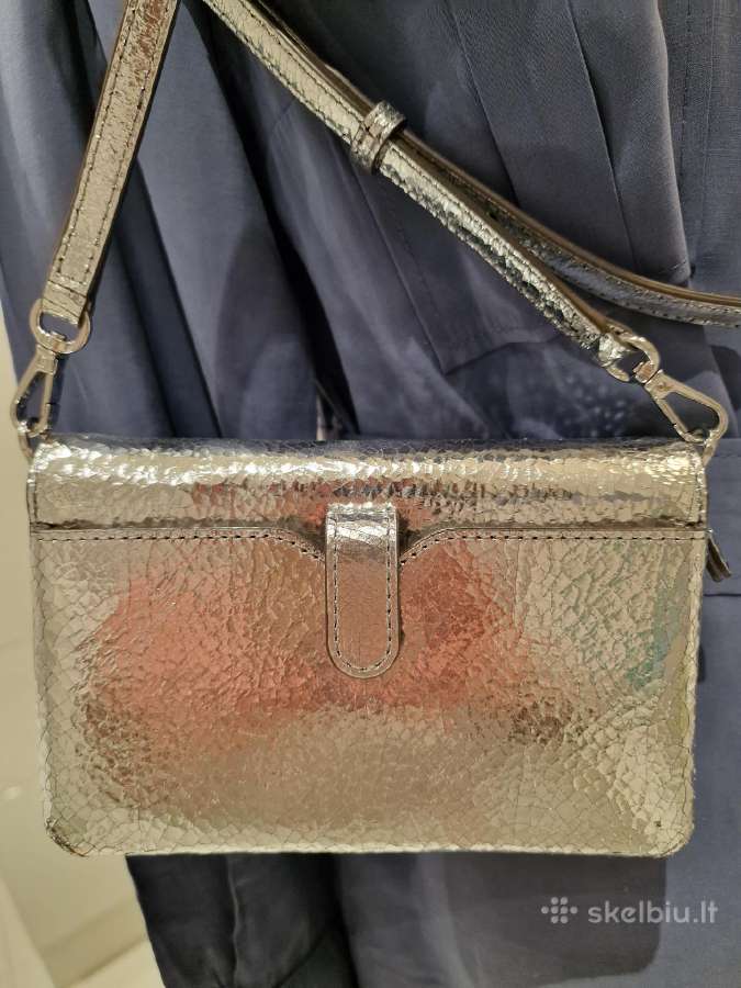Michael Kors delninė-piniginė, sidabro spalvos, bl - nuotraukos Nr. 7