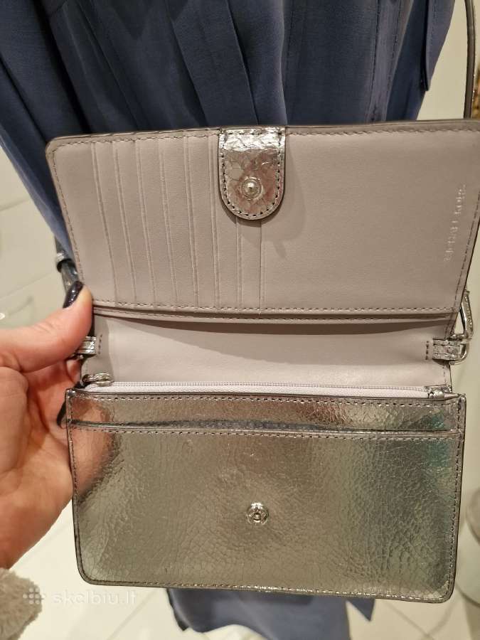 Michael Kors delninė-piniginė, sidabro spalvos, bl - nuotraukos Nr. 9