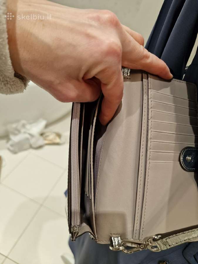 Michael Kors delninė-piniginė, sidabro spalvos, bl - nuotraukos Nr. 12
