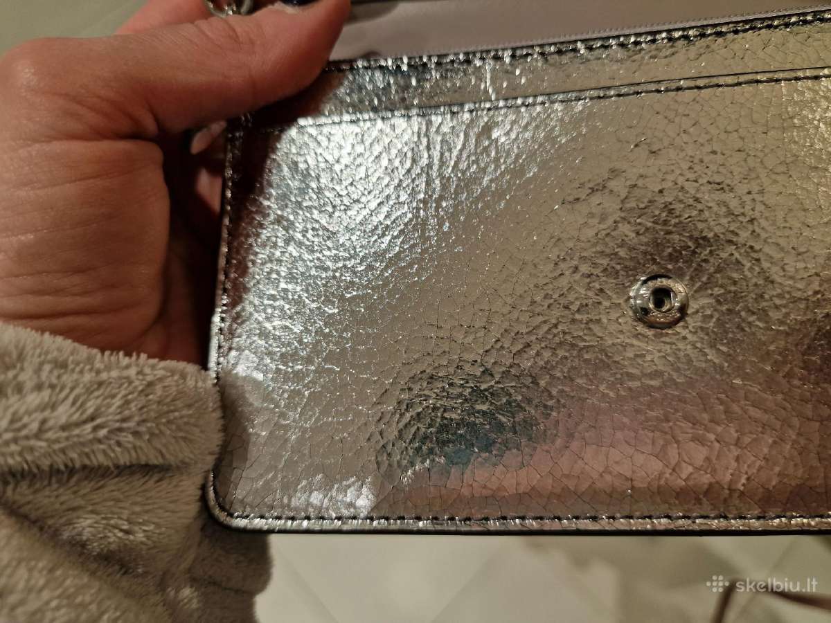 Michael Kors delninė-piniginė, sidabro spalvos, bl - nuotraukos Nr. 17