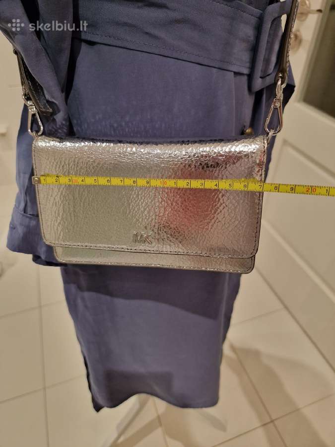 Michael Kors delninė-piniginė, sidabro spalvos, bl - nuotraukos Nr. 20