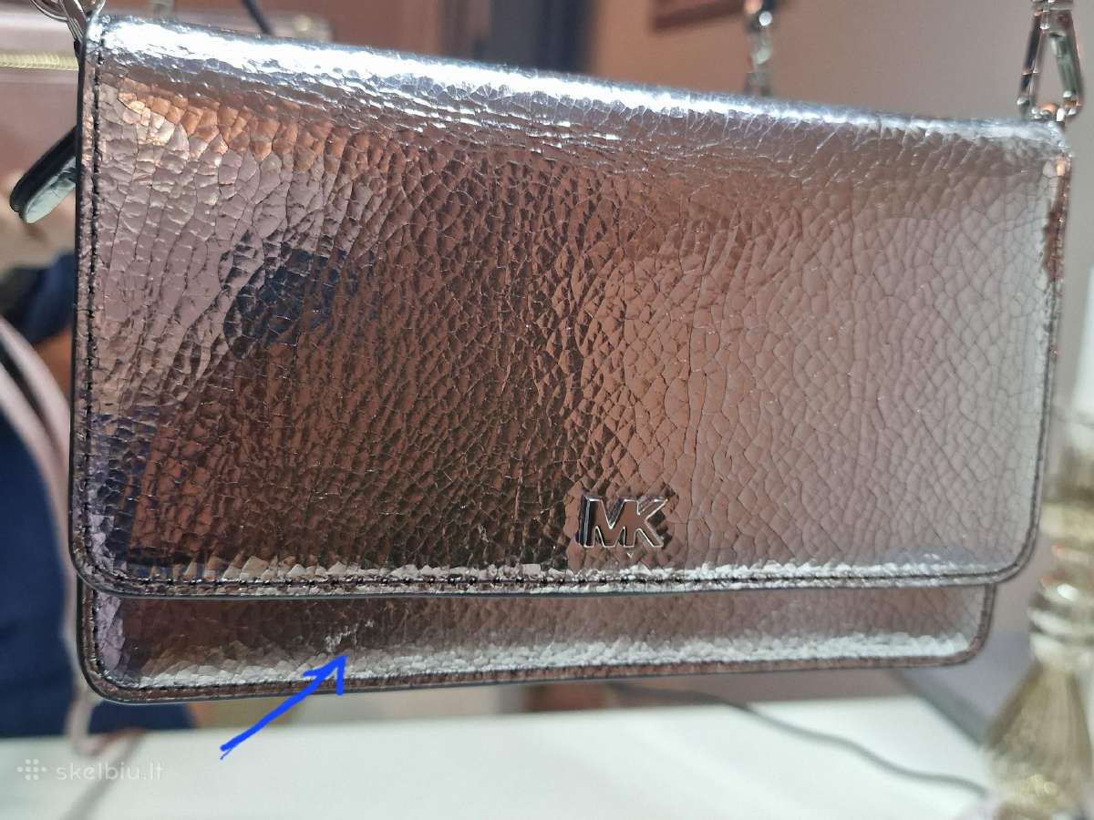 Michael Kors delninė-piniginė, sidabro spalvos, bl - nuotraukos Nr. 28