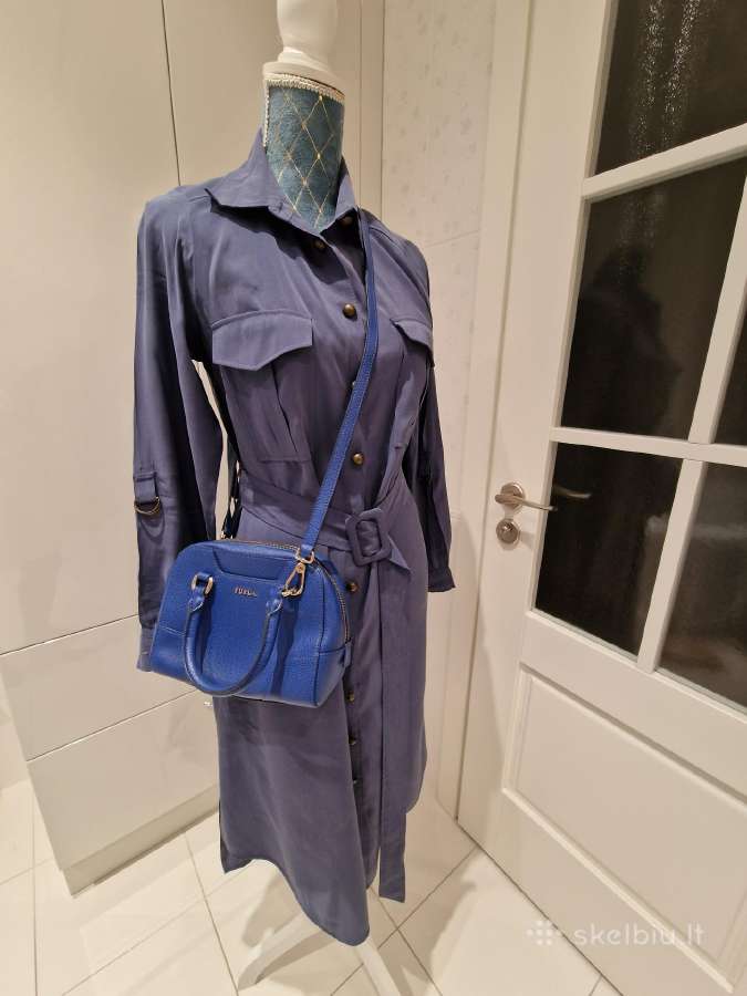 Furla, mėlyna, talpi kaip mini rankinė. - nuotraukos Nr. 2