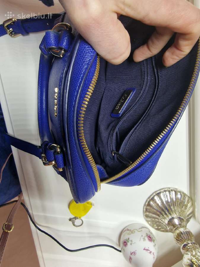 Furla, mėlyna, talpi kaip mini rankinė. - nuotraukos Nr. 9