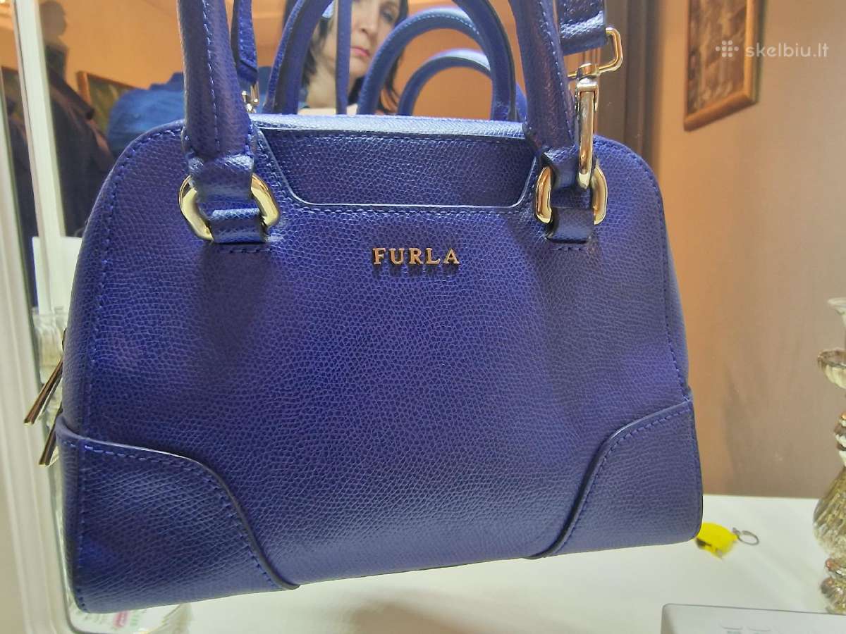 Furla, mėlyna, talpi kaip mini rankinė. - nuotraukos Nr. 10