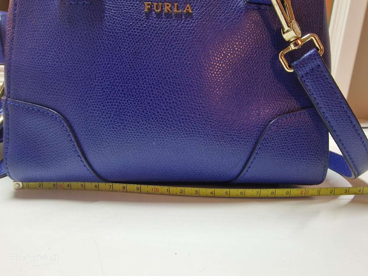 Furla, mėlyna, talpi kaip mini rankinė. - nuotraukos Nr. 11