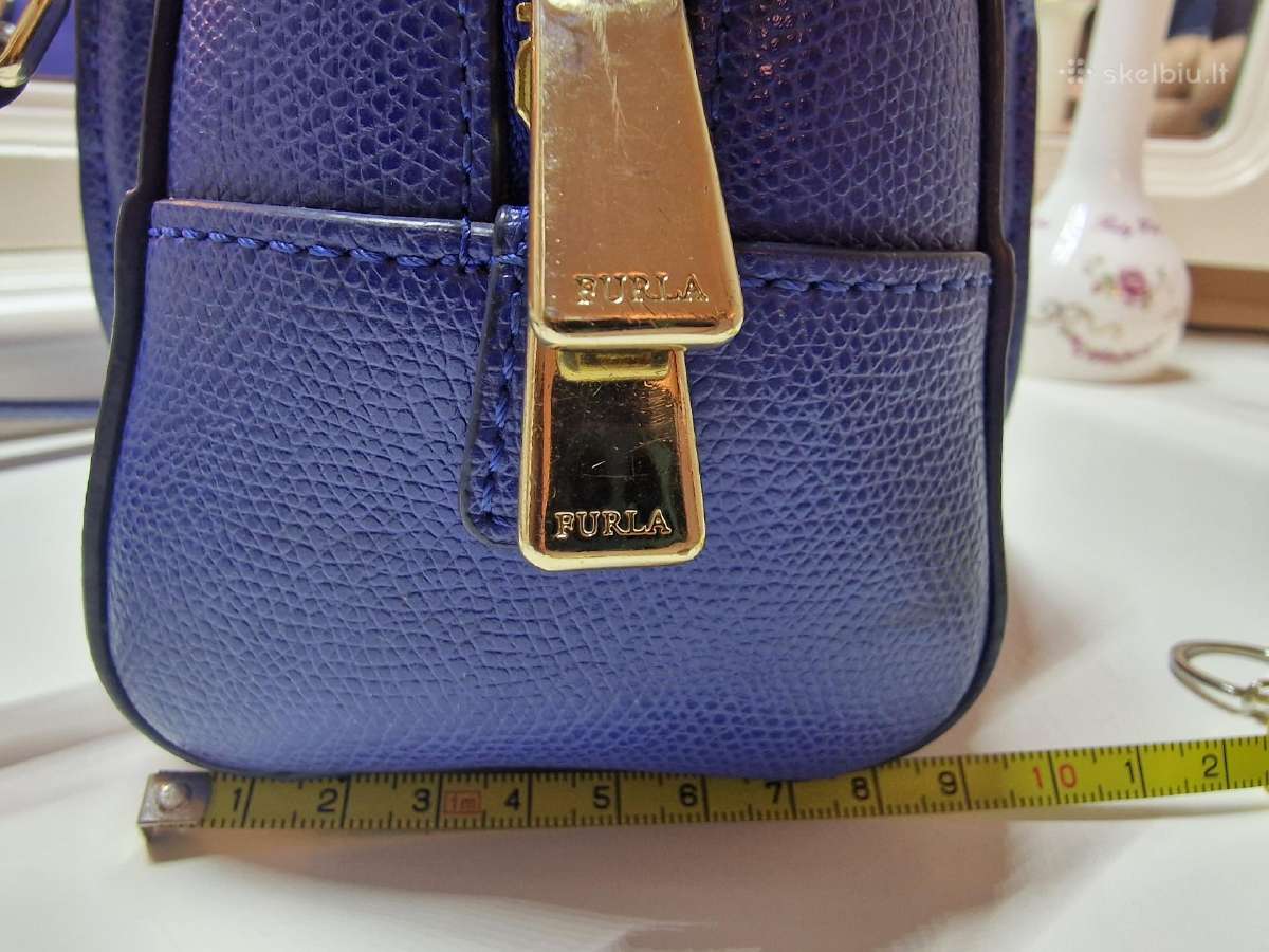 Furla, mėlyna, talpi kaip mini rankinė. - nuotraukos Nr. 12