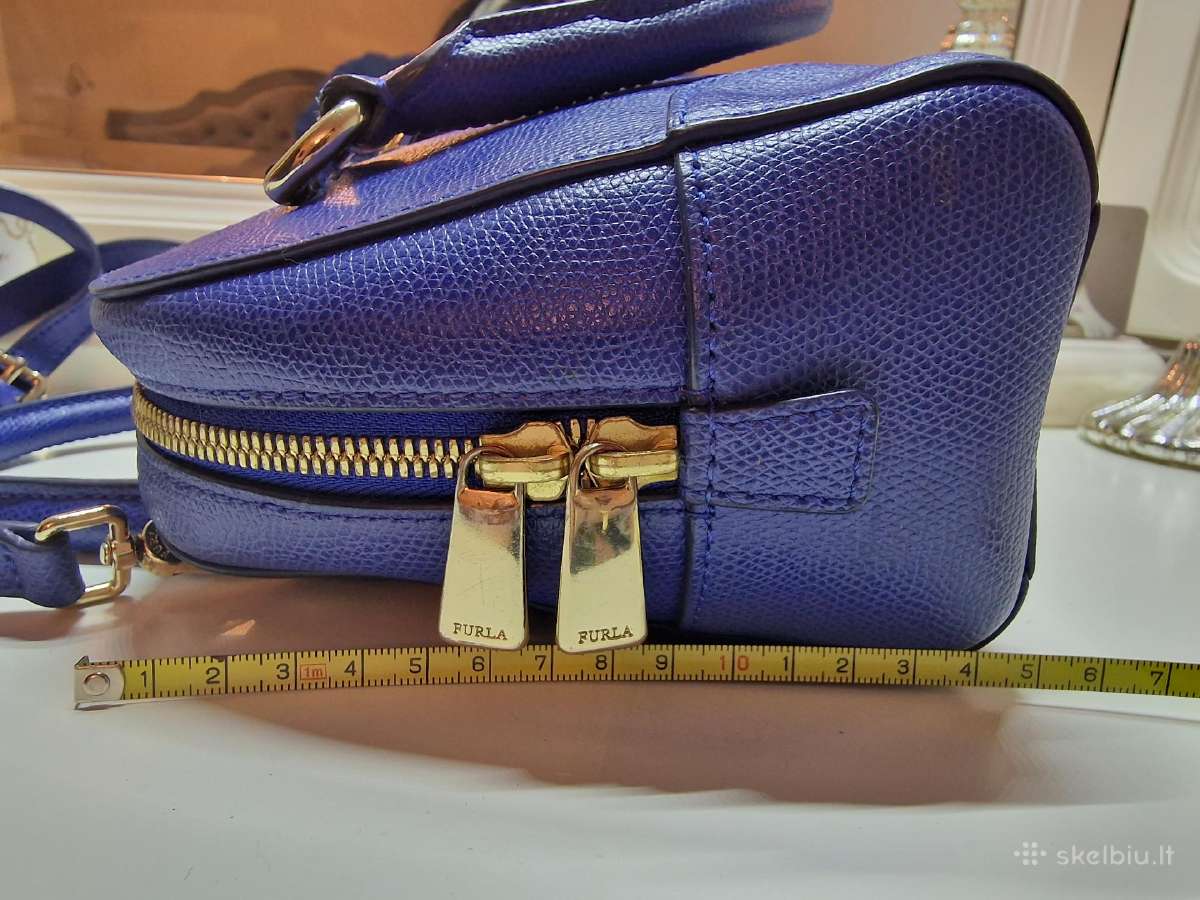 Furla, mėlyna, talpi kaip mini rankinė. - nuotraukos Nr. 13