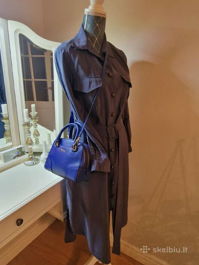 Furla, mėlyna, talpi kaip mini rankinė. - nuotraukos Nr. 15