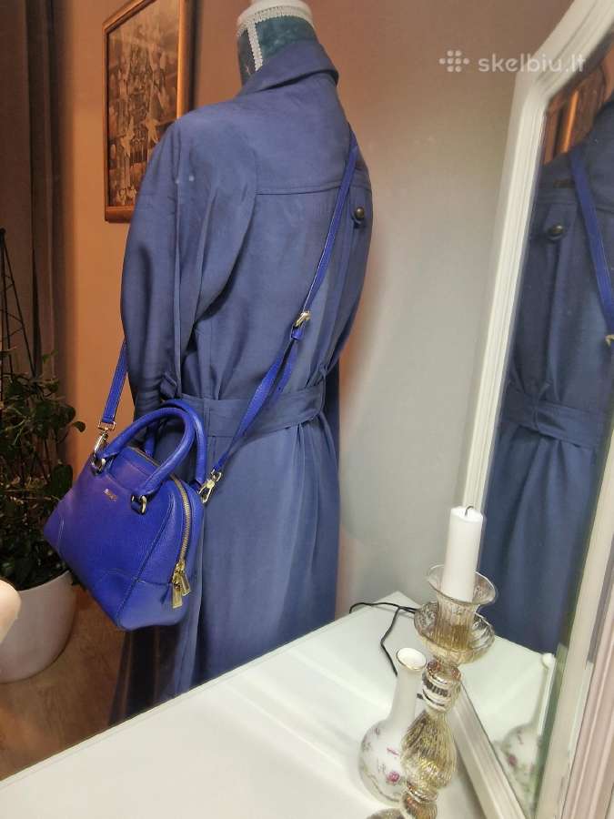 Furla, mėlyna, talpi kaip mini rankinė. - nuotraukos Nr. 17