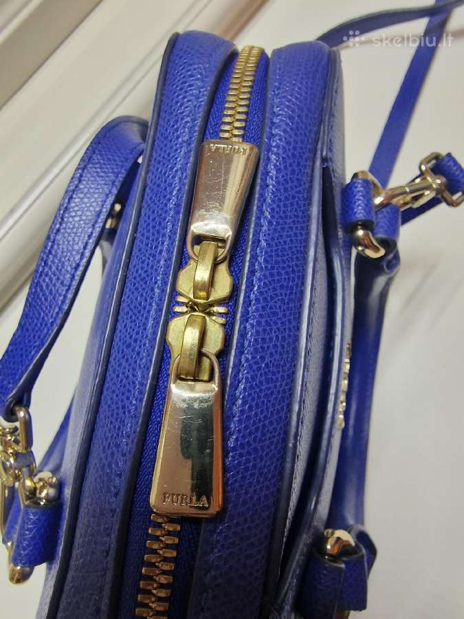 Furla, mėlyna, talpi kaip mini rankinė. - nuotraukos Nr. 19