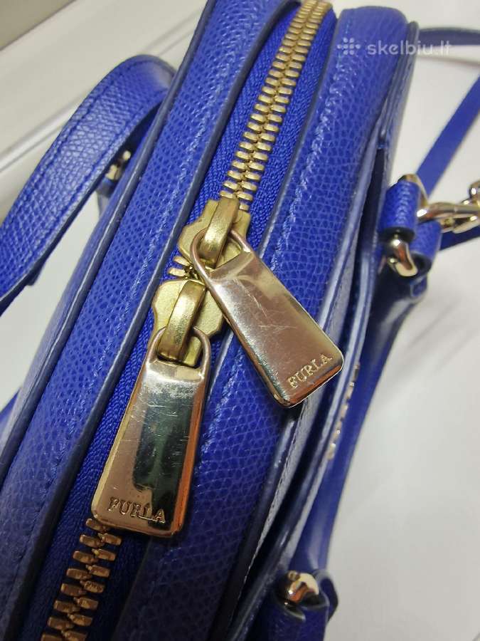 Furla, mėlyna, talpi kaip mini rankinė. - nuotraukos Nr. 20