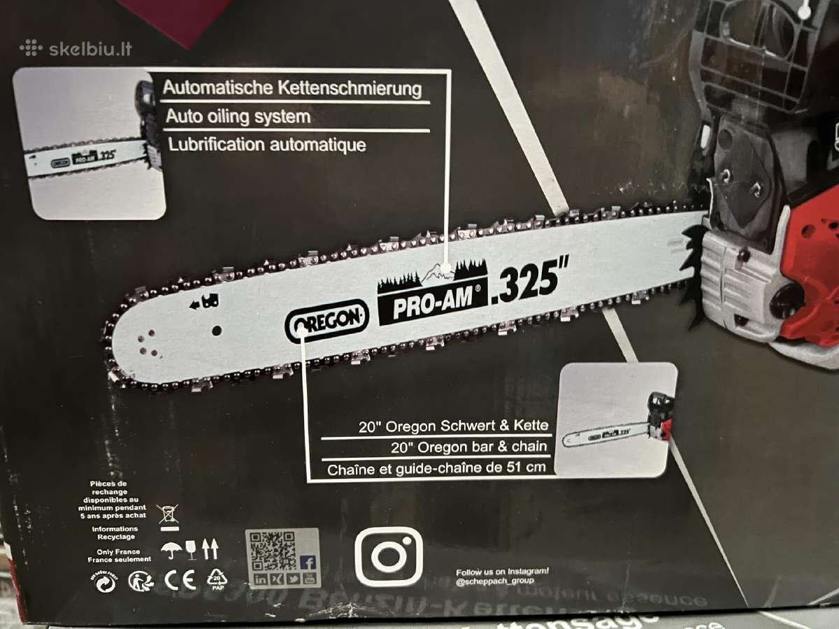 Scheppach Csp 5300, Benzininis grandininis pjūklas