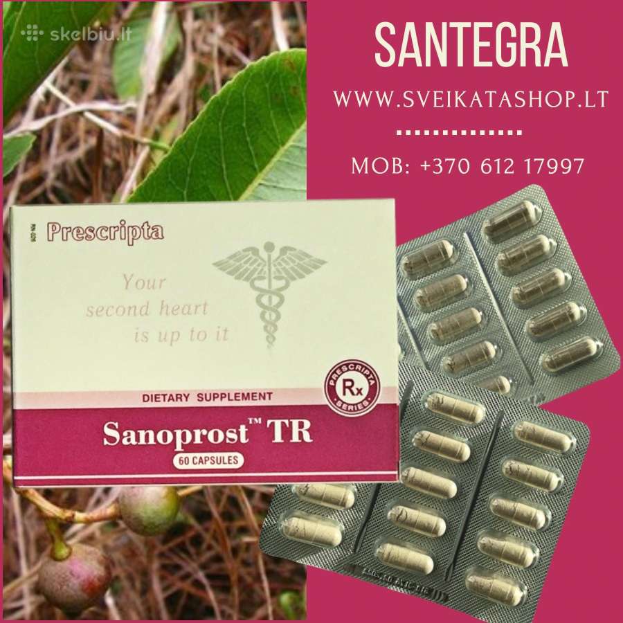 Sanoprost Tr 60 kaps Santegra / +370 612 17997 - nuotraukos Nr. 2