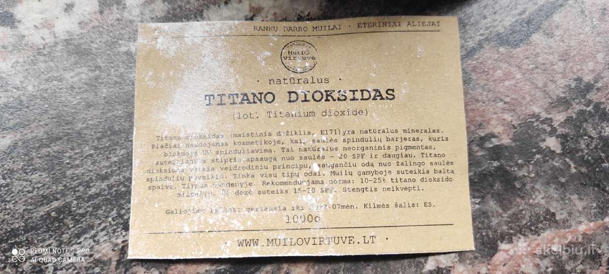 Muilų,kosmetikos gamybai