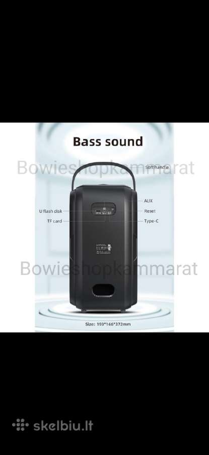 Mobili galinga 80w Bt, Mp3 Kolonėlė W-king T9 - nuotraukos Nr. 3