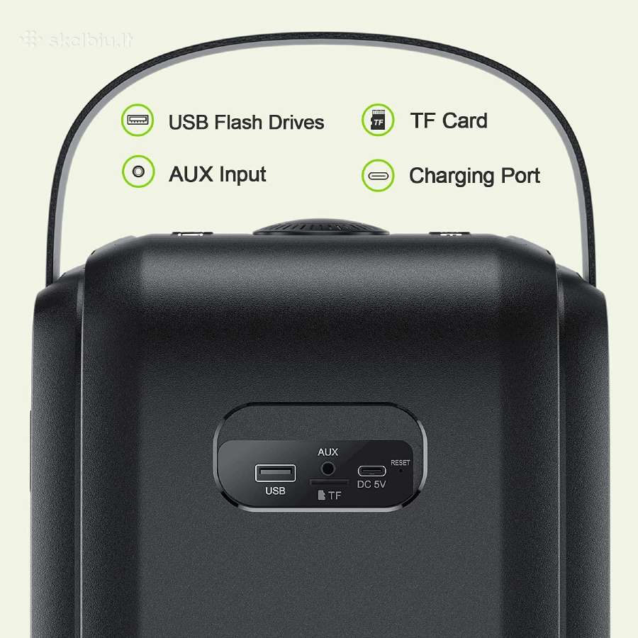 Mobili galinga 80w Bt, Mp3 Kolonėlė W-king T9 - nuotraukos Nr. 5