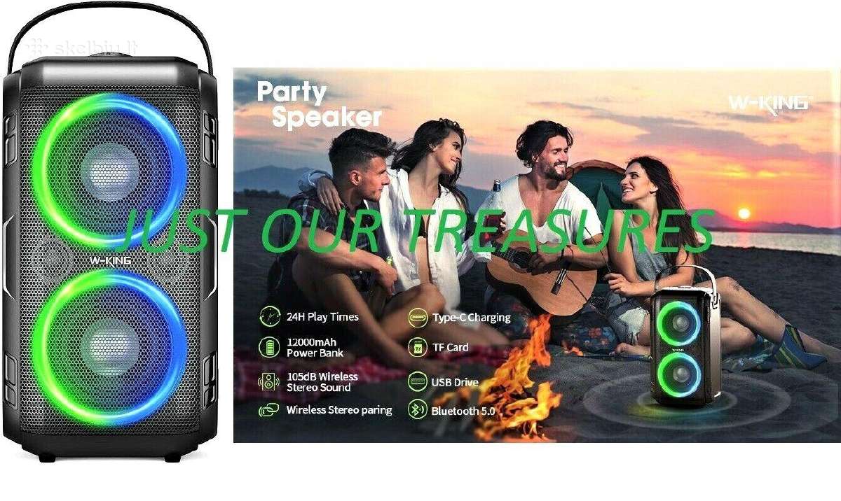 Mobili galinga 80w Bt, Mp3 Kolonėlė W-king T9 - nuotraukos Nr. 9